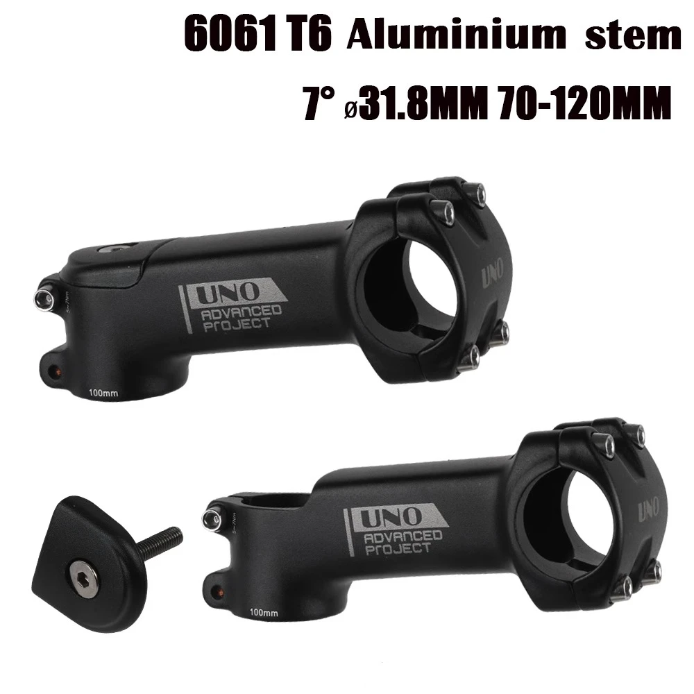 

Bicycle Stem 3D Aluminium Alloy 7 Degree 28.6*31.8mm 70-120mm Custom Mountain Road Bike Square Stem with Cover Bike Accessories