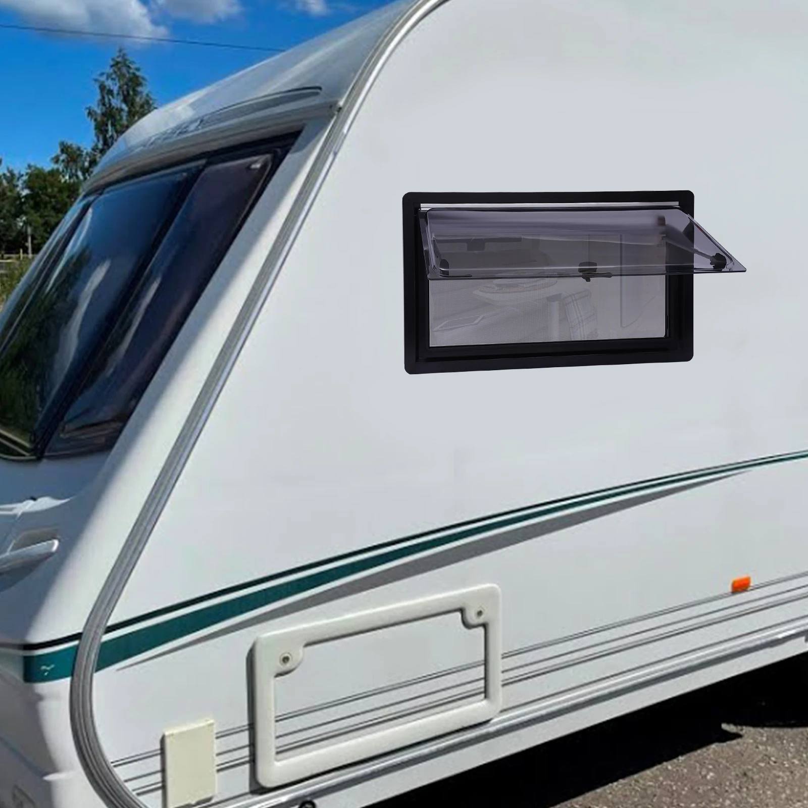 900*500 مللي متر RV قافلة شاحنة التخييم متمحور دفع خارج نافذة التهوية فتحة المحرك للمنازل المتنقلة والقوافل والمعسكر والمقطورات وما إلى ذلك