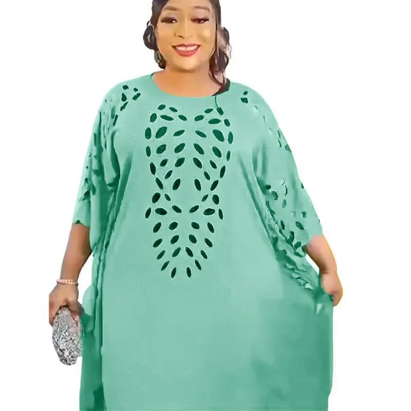 African Dresses for New Women Diamonds Plus Size Boubou Traditional Nigerian Clothes Ankara Dashiki Long Dress Kaftan Robe Dubai