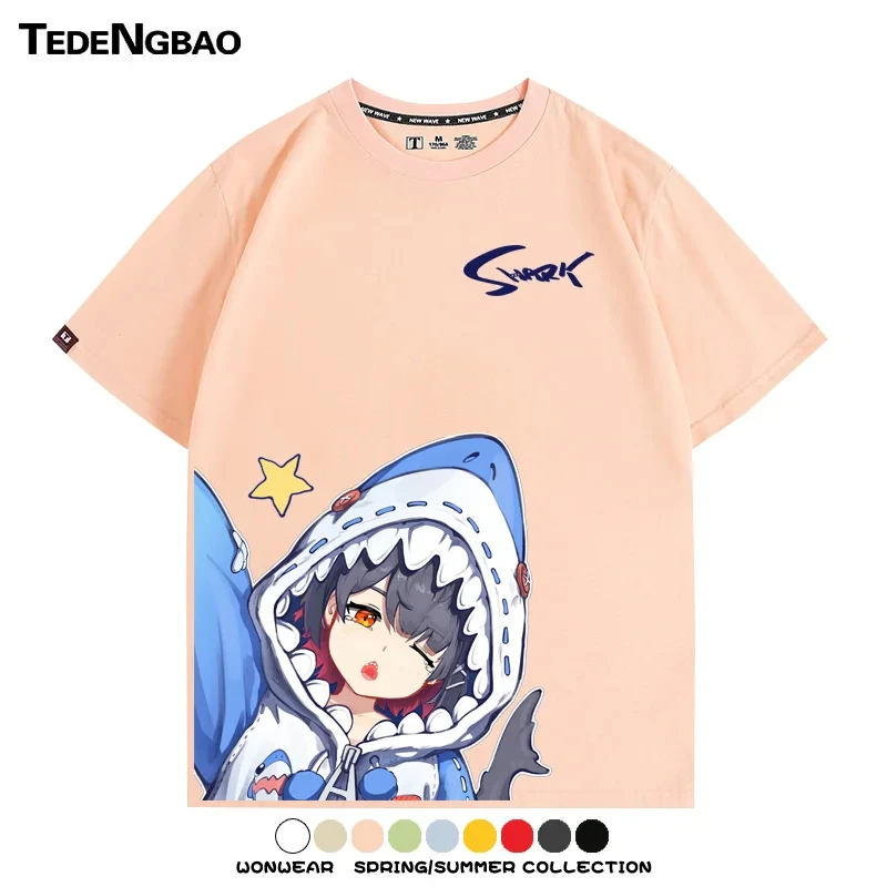 New Anime Zenless Zone Zero Game Ellen Joe Street Wear Summer T-shirt Unisex Cosplay Neutral Short sleeve T-shirt