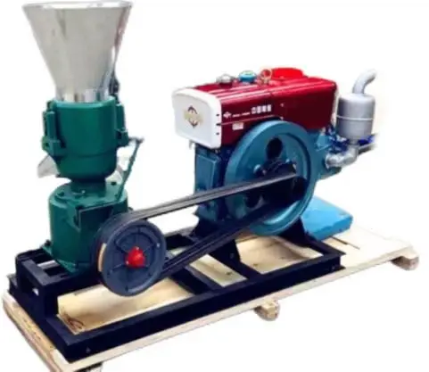 

Hot Selling Pig Chicken Cattle and Sheep Animal Feed Pellet Machine Diesel Engine