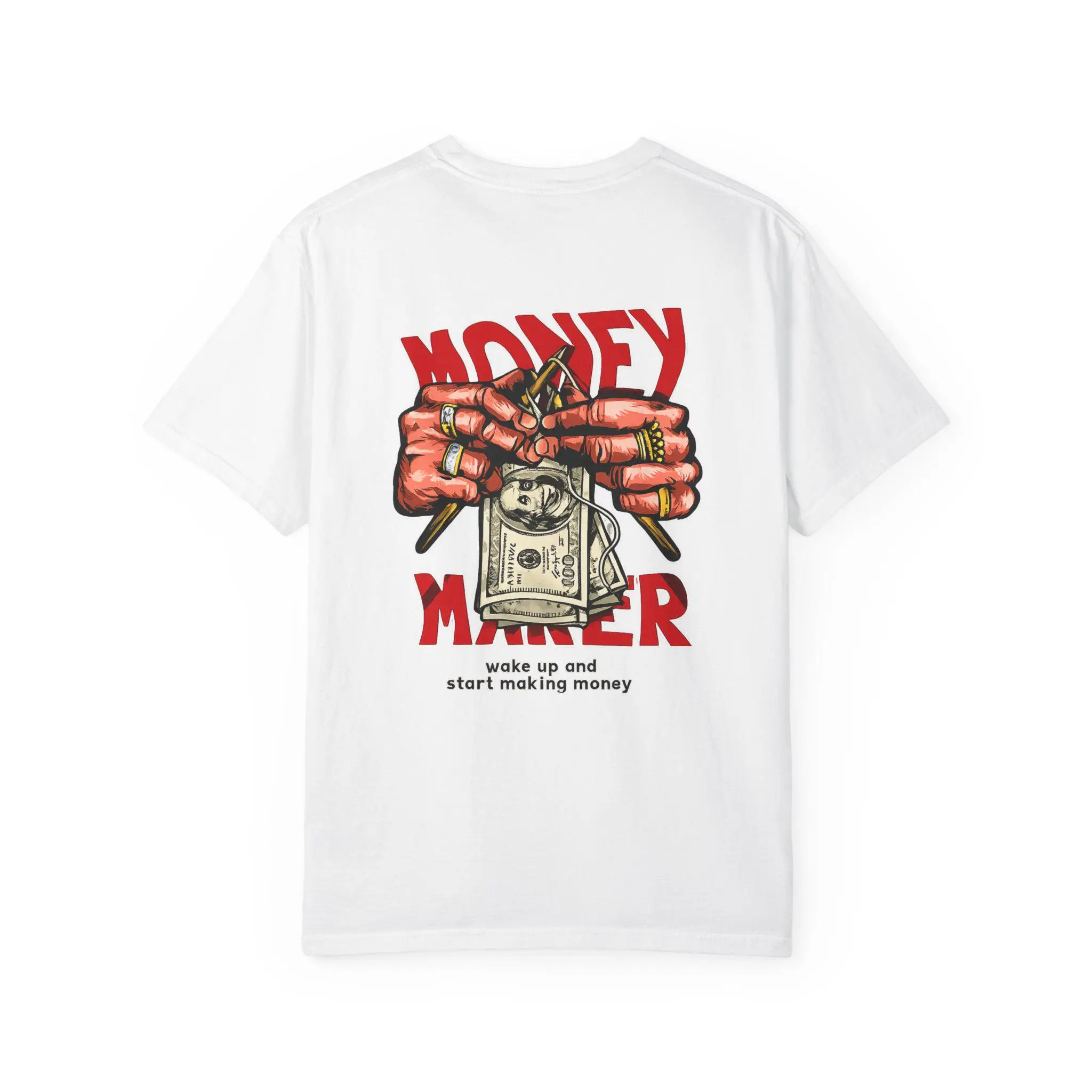 Money Maker Graphic T-Shirt Hustle Streetwear Tee Entrepreneurial Apparel High-Quality T-Shirt Fashion Trend Y2K Retro Style