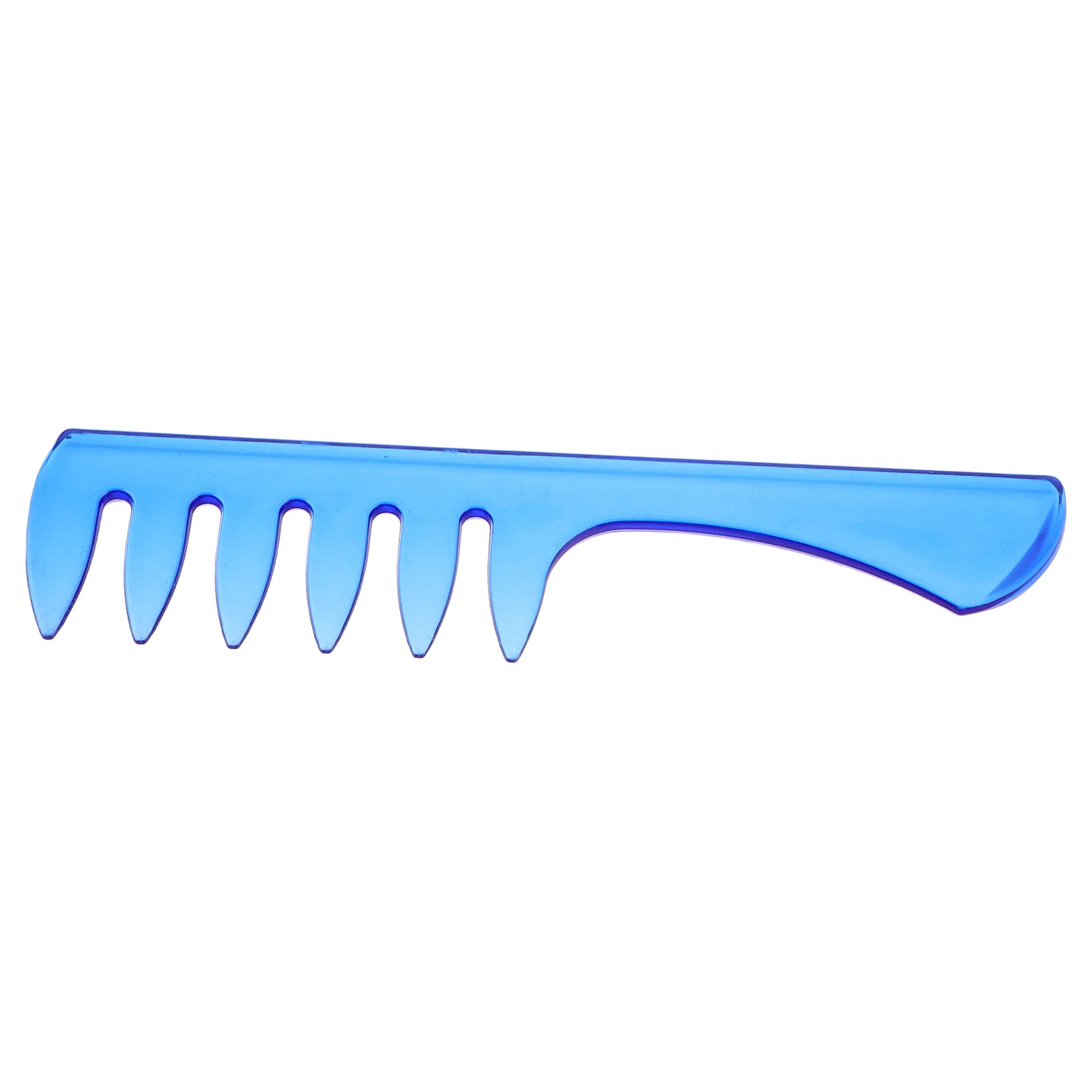 

Vintage Hair Comb Blue Wide Tooth Styling Tool For Men Women Salon Barber Detangling Smooth Teeth Scalp Massage