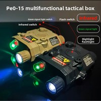 PEQ15 Multi-Functional Laser Box Tactical Flashlight: Fits 20mm Rail, for Toy Airsoft Guns, Hunting, CS & Wargame,indicator
