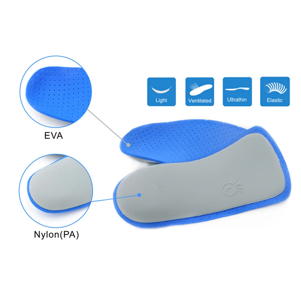 

AntiSlip Arch Pad Insoles for Fallen Arches Sports Shoes Flatfoot Support Breathable Casual Sneakers Walking Running Climbing