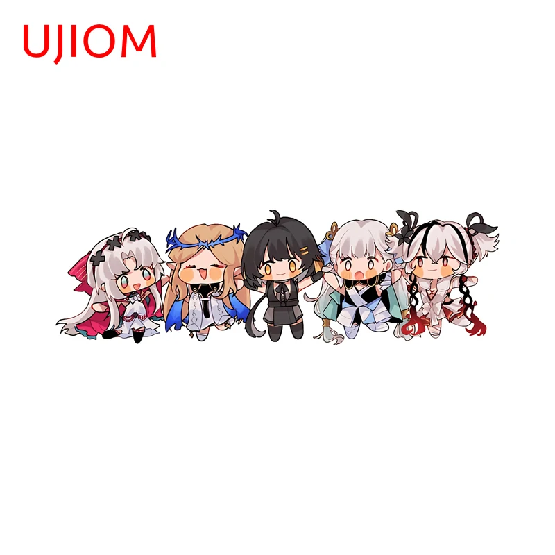 UJIOM Wuthering Waves Chibi Anime Wall Sticker Super Funny Graffiti Surfboard Decals Occlusion Scratch Edgy Bathroom Murals