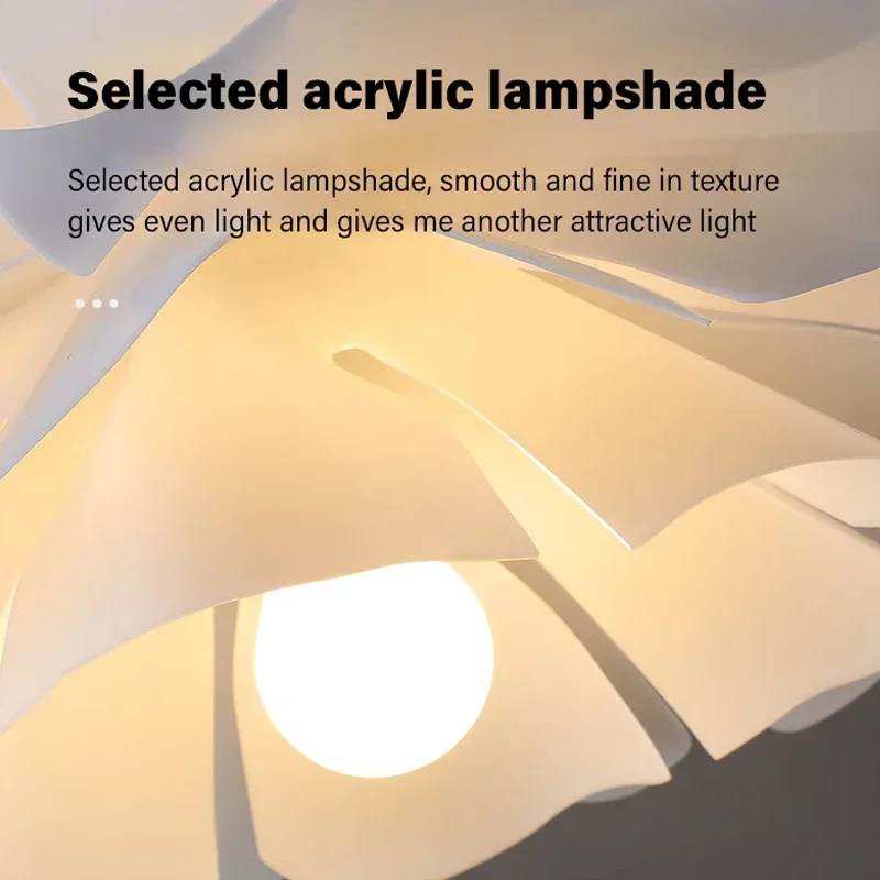 

2025 Living room bedroom chandelier Nordic ins girls room lighting creative designer dining room lamp net Red Flower Chandelier