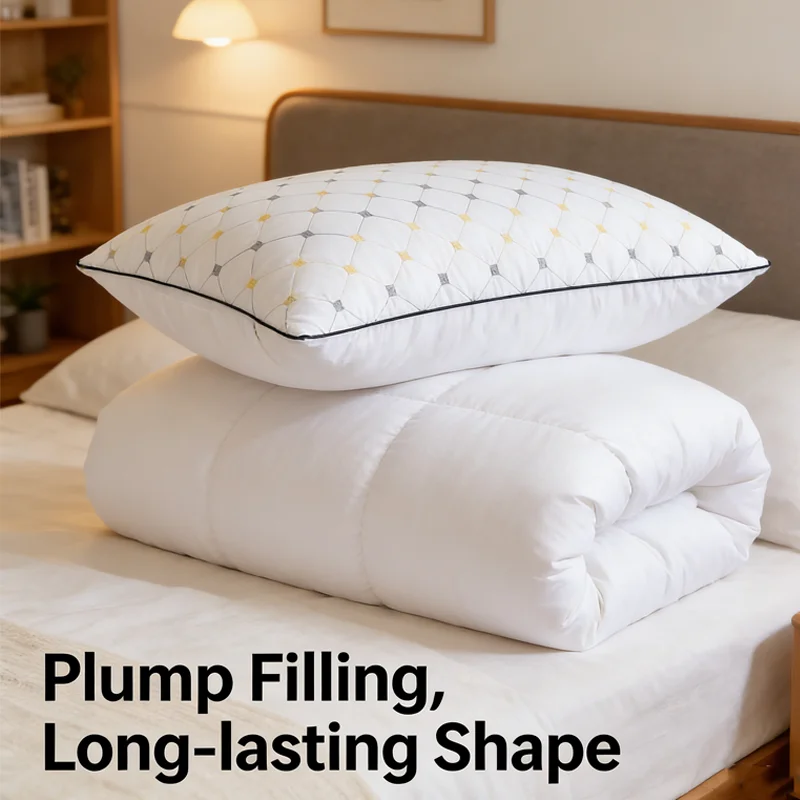 New Neck Pillow Help Sleep And Protect The Neck Cervical Orthopedic Soybean Fiber Massage Household SPA Pillow For Sleeping