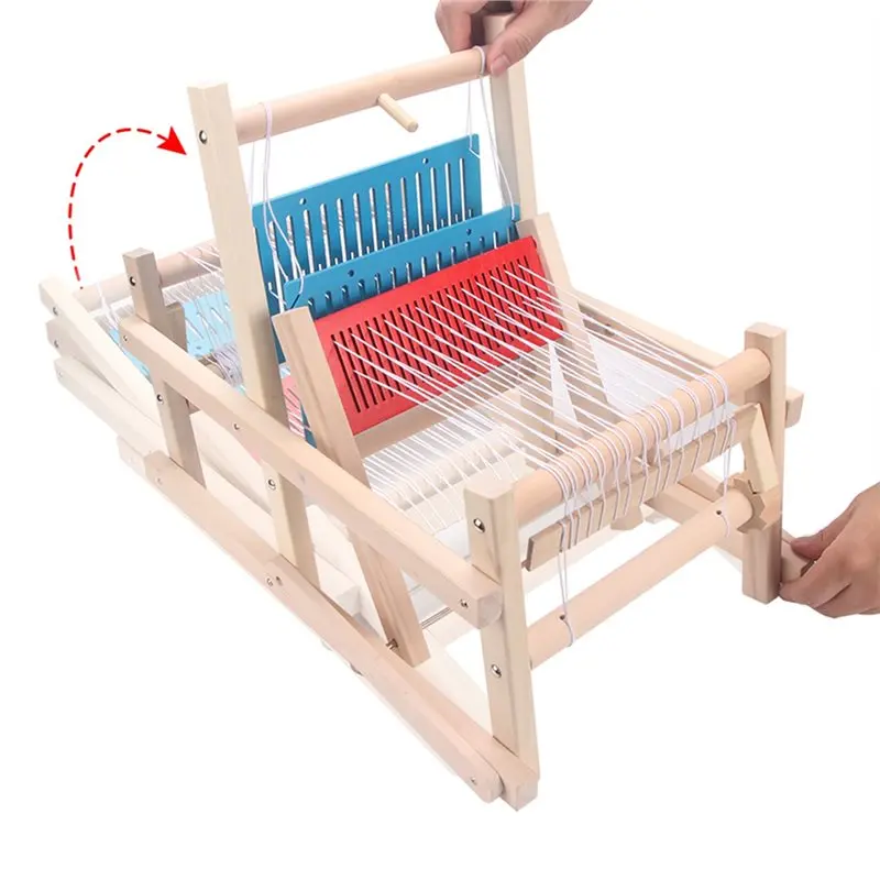 ABXE-Multi-Craft Wooden Weaving Kit For Manual DIY Wool Knitting Machine Tools, Hand Weave Crochet Yarn Projects