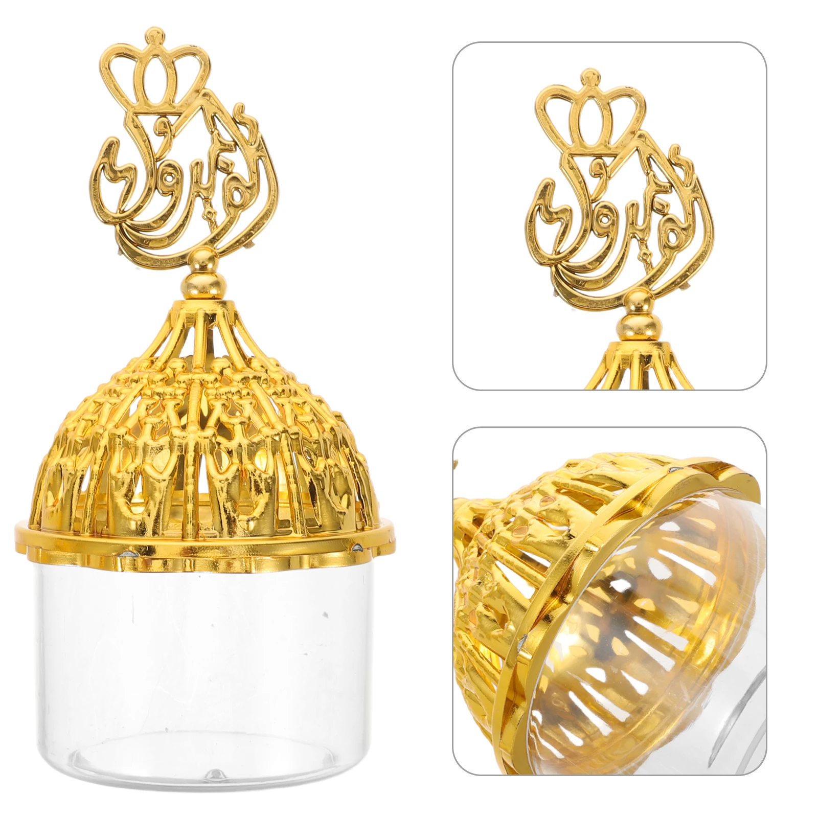 

12 Pcs European Wedding Candy Box Storage Containers Favor Boxes Bowl with Lid Packing Middle East Jar