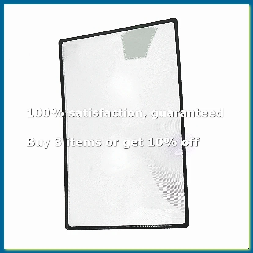 Reading support sheet Magnifier Magnifying glass 3-zoom Black-FABY