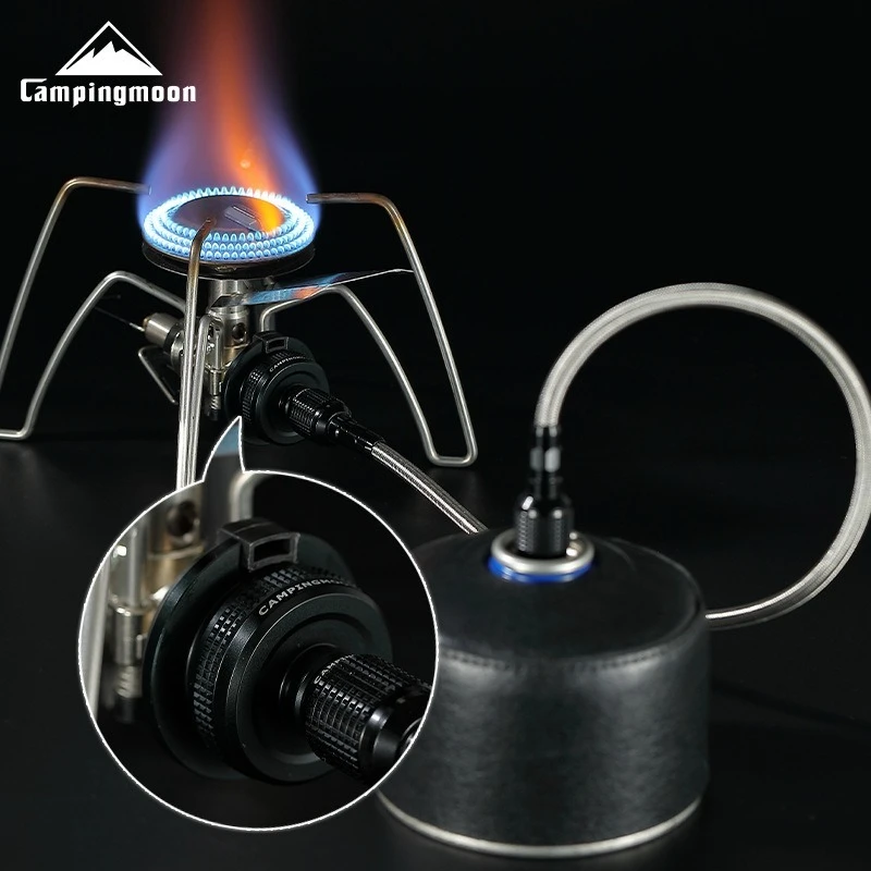 CAMPINGMOON BKZ13M Outdoor Camping And Picnic With Magnetic Card Stove To High Mountain Flat Gas Tank Conversion Head