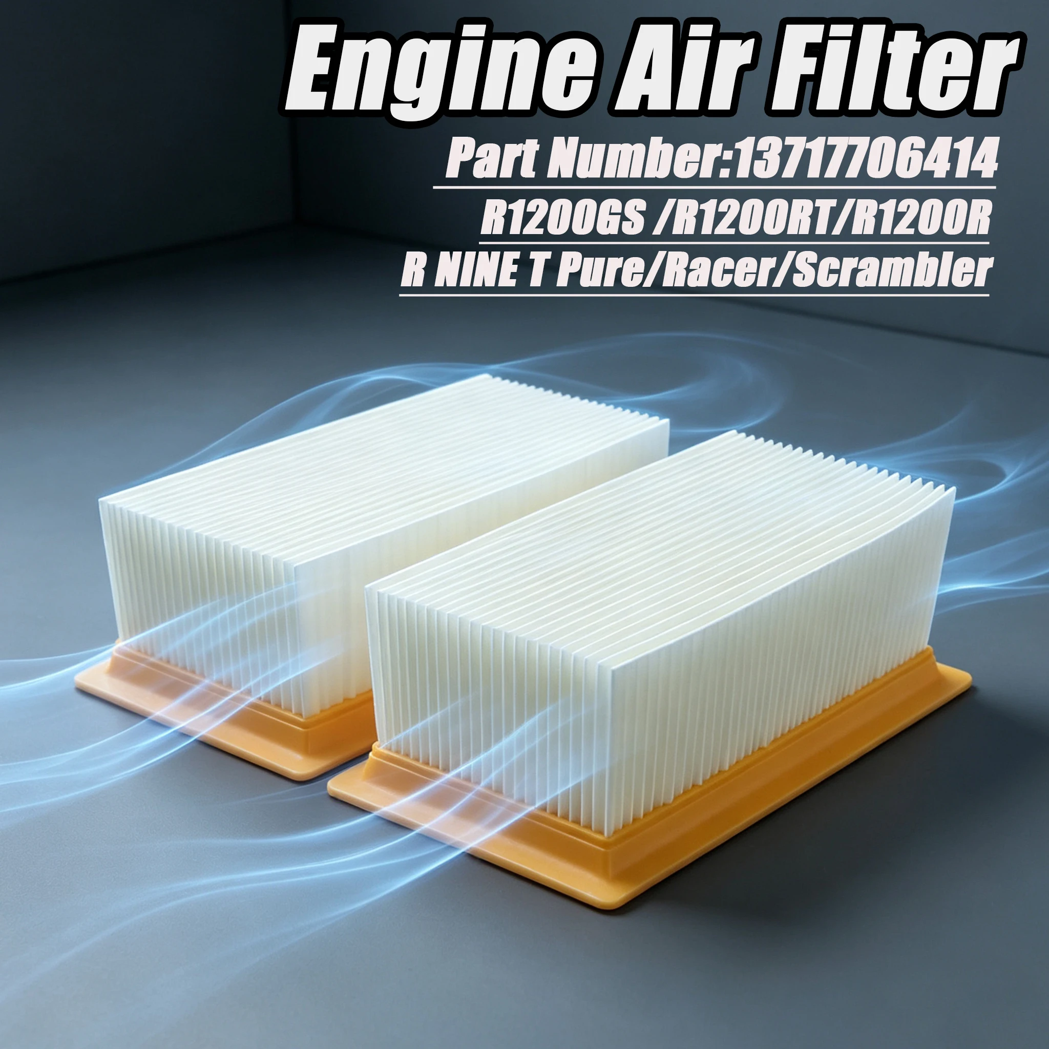 Motorcycle Engine Air Filter Cleaner Air Intake Filter Element For BMW R NINE T Pure Racer Scrambler R1200GS R1200RT R1200R