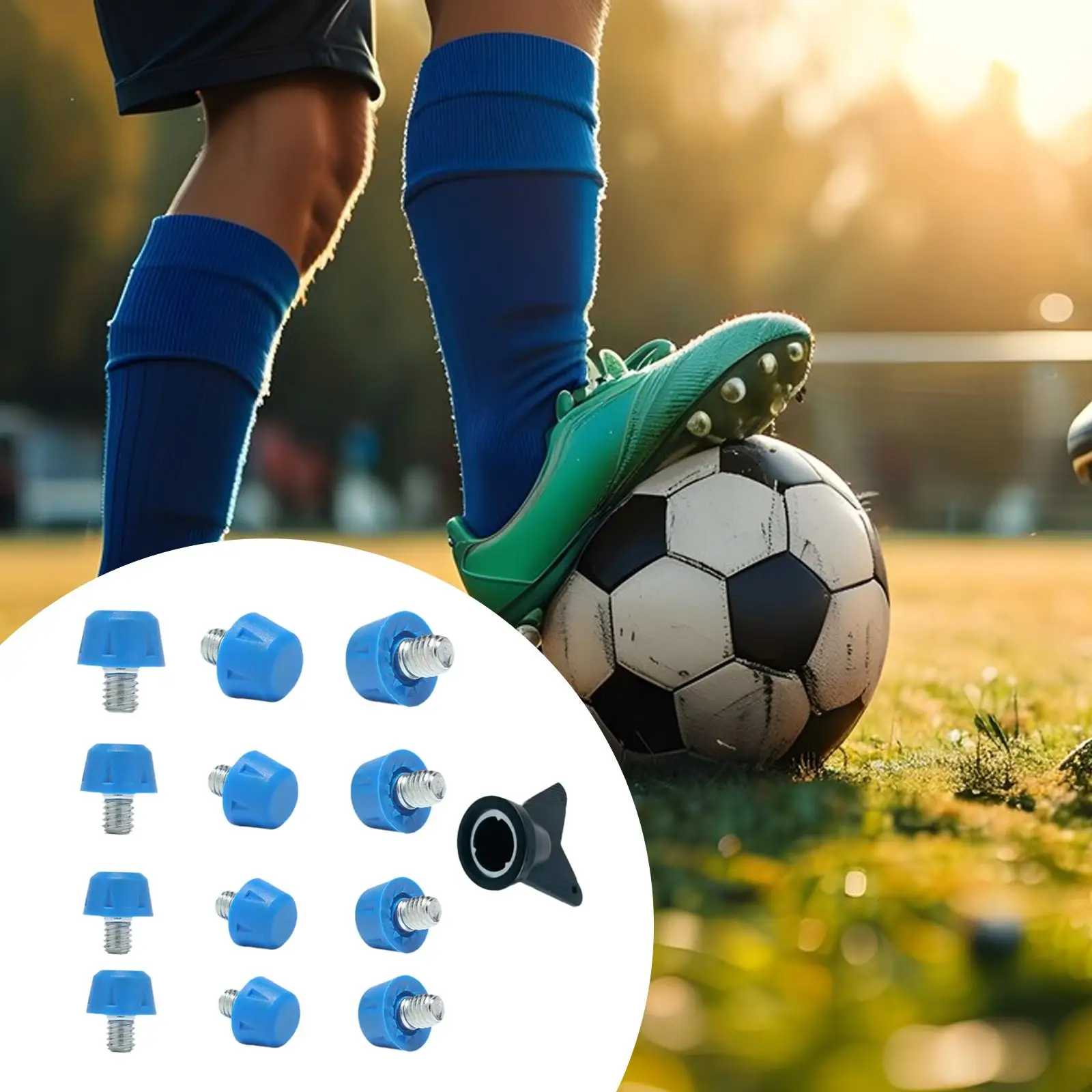 

12Pcs Football Shoe Spikes Turf Professional Replacement Spikes Anti Slip Threaded Track Shoes Cleats Soccer Boot Cleats