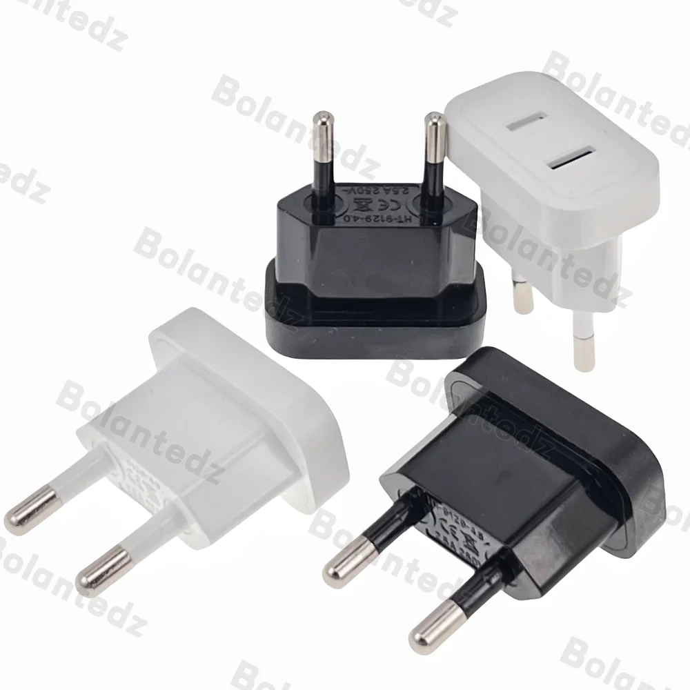 1 Stück 4,8/4,0mm Stromstecker-Adapter US zu EU Europa-Stecker Stromwandler Reise-Ladeadapter US zu EU Adapter Elektrische Steckdose