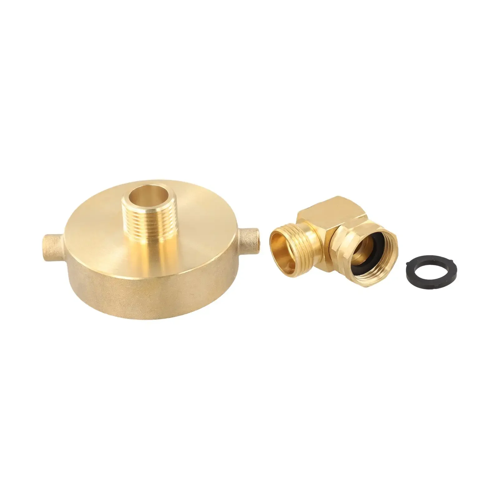 Brass Fire Hydrant Connection Adapter 2-1/2 inch NH Female to 3/4 inch GHT Male for Secure and Leak-Free Hose Engagement
