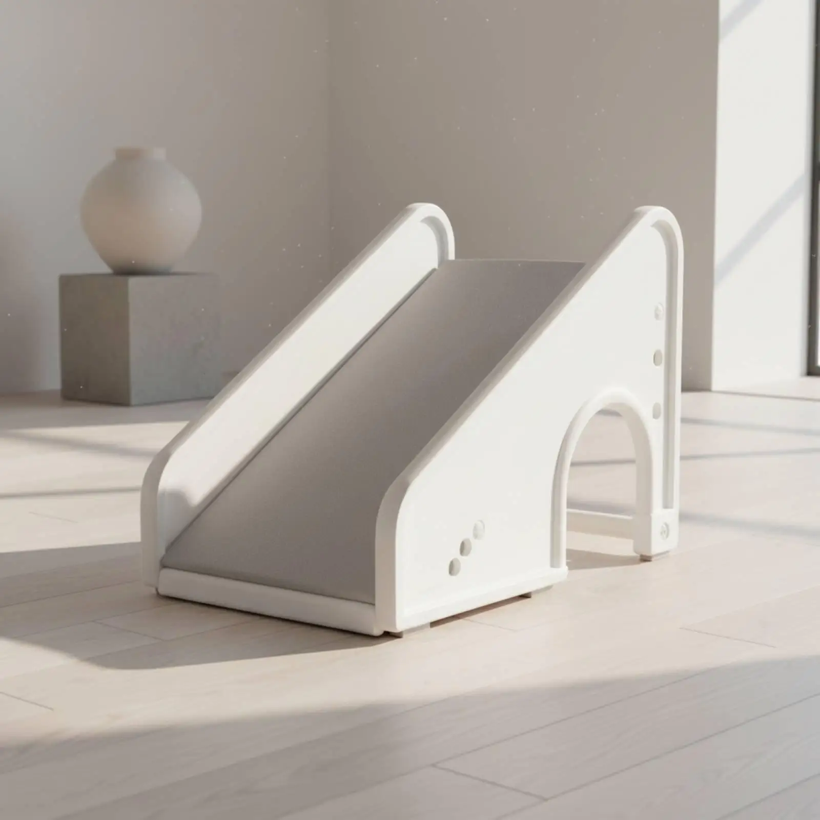 Dog Steps for Bed Gentle Slope Design Adjustable Pet Ramp Machine Washable Cover Cat Sofa Ramp for Cats, Senior Pets, Bedside,