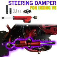 For Inxing V5 Electric Scooter Directional Steering Damper with Bracket Scooter Spare Parts Increase High Speed Stability Safety