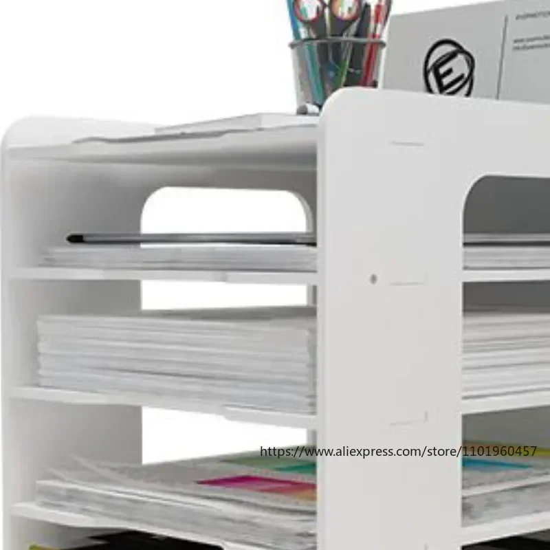 5 Tier File Document Holder with High Load-bearing Capacity Height of Each Layer 5.5cm