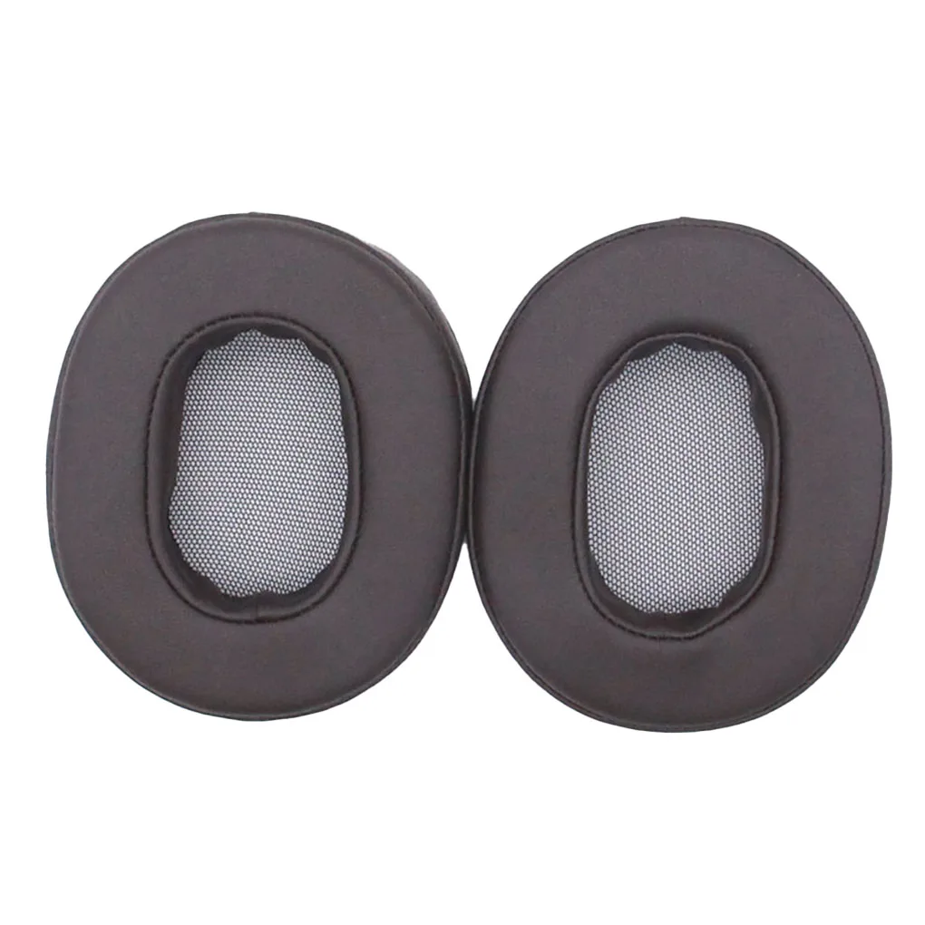 Almofadas para fones de ouvido, substituição montada na cabeça para MDR-1A marrom