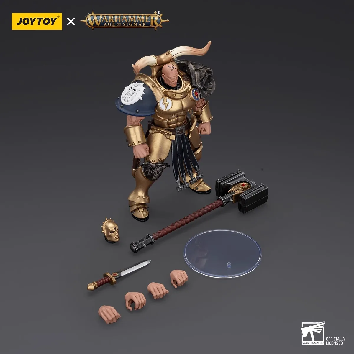 Joytoy Warhammer 1/18 Figurki Akcji Stormcast Eternals The Blacktalons Rostus Oxenhammer Model Zabawka Chłopięca Prezent 9,5 cm