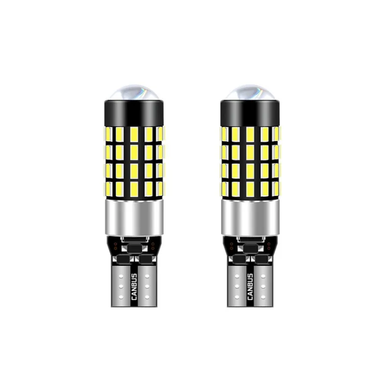 1PCS High Quality Canbus T10 Led Lamp 12-60V 3014Chip Extreme Bright 54 SMD Chip Bulbs Car Parking Backup Reverse Wide Lights