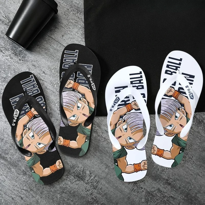Dragon Ball Son Goku ภาพยนตร์และโทรทัศน์อุปกรณ์ต่อพ่วงแฟชั่น Flip Flops คู่ฤดูร้อนลื่นและสิ่งสกปรก Cool รองเท้าแตะ
