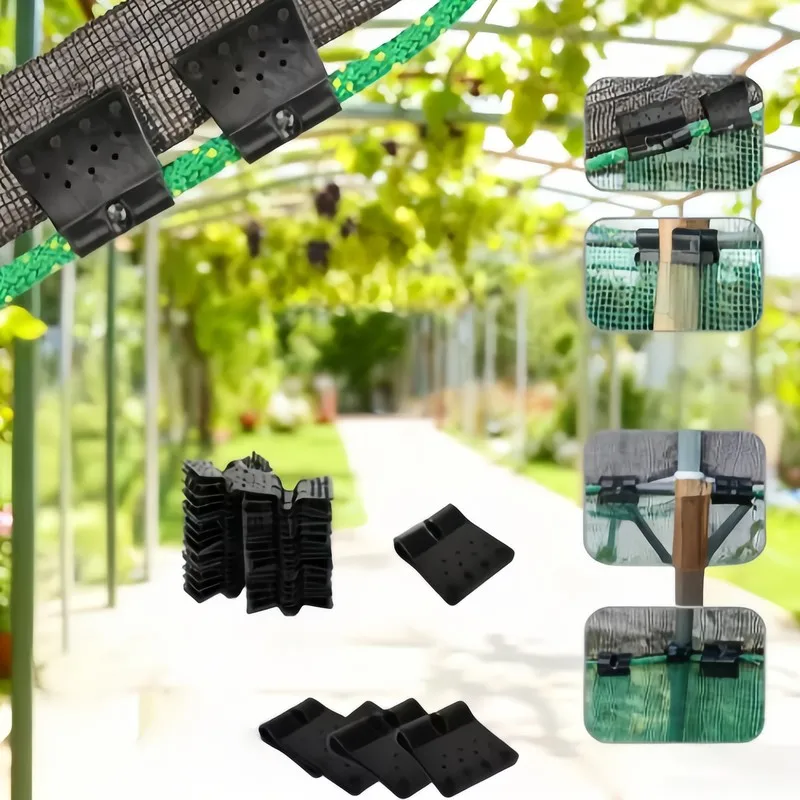 Pack of 12 Mesh Clips, Butterfly Design, Sturdy Hold for Bird Netting and Garden Fence, Easy Install, Reusable