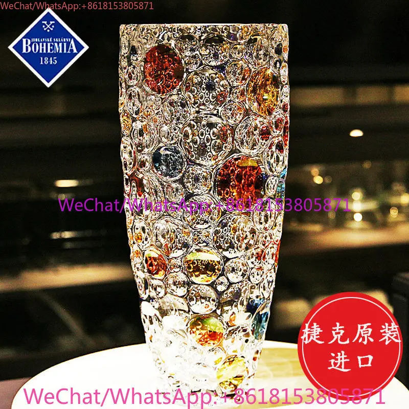 Crystal glass Symphony crystal vase Nordic ornament light luxury home