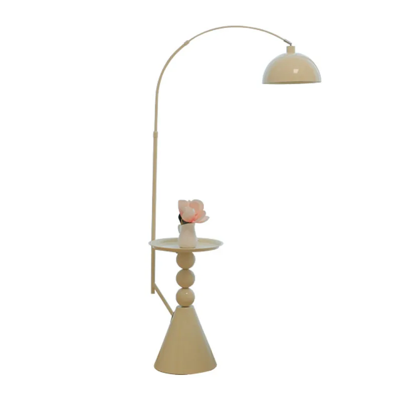 

Кремовый ветер, лампа для рыбалки в гостиной, встроенная вертикальная настольная лампа с полкой