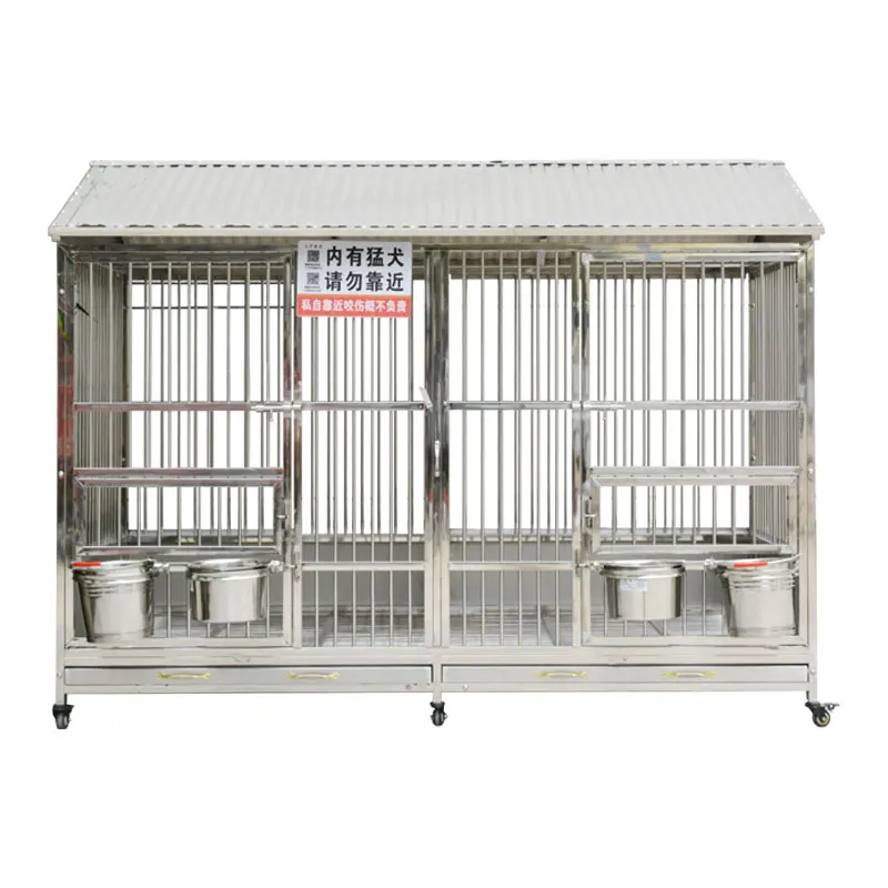 

Индивидуальная клетка для собак Daniel из нержавеющей стали, большая собака, уличная непромокаемая изоляция с туалетом, домик для собак, средний бульдог, домашнее животное
