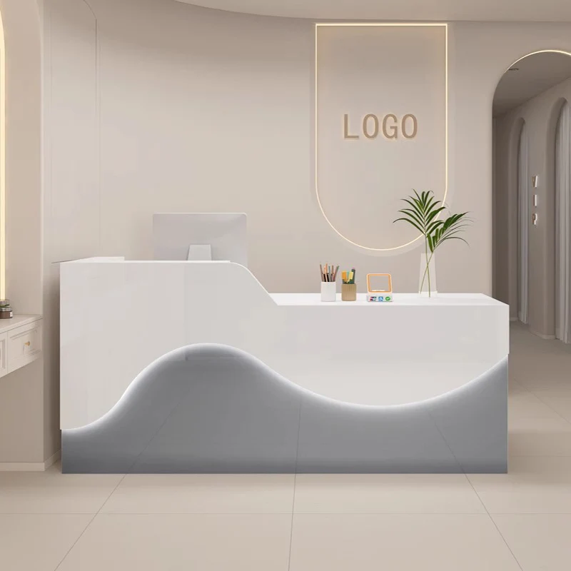 

Decorations Office Reception Desk Counter Aesthetic Nordic Modern Trendy Reception Desks Luxury Hair Salon Commercial Funiture