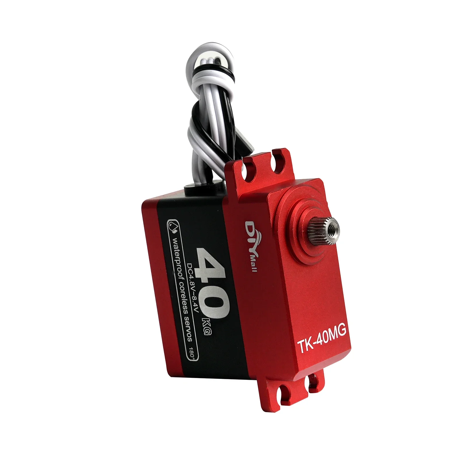 TK-40MG 40KG Digital Servo Coreless Motor High Torque Full Metal Gear 180 Degree Waterproof For 1:8 1:10 1:12 RC Car Crawler