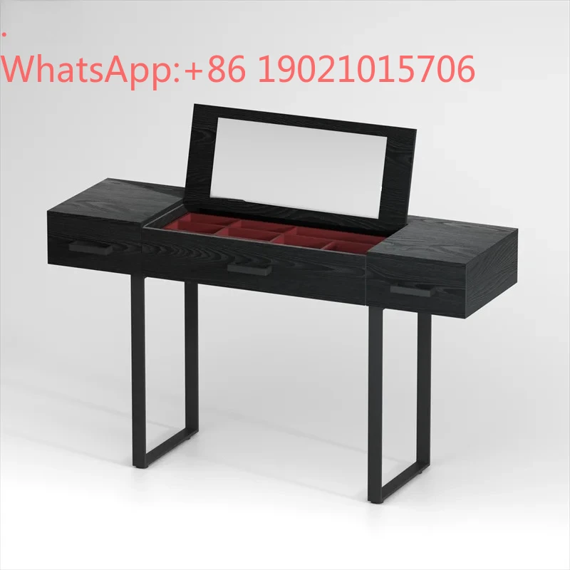 HXL Minimalist Flip Makeup Dresser Multifunctional Drawer Storage Creative Bedroom