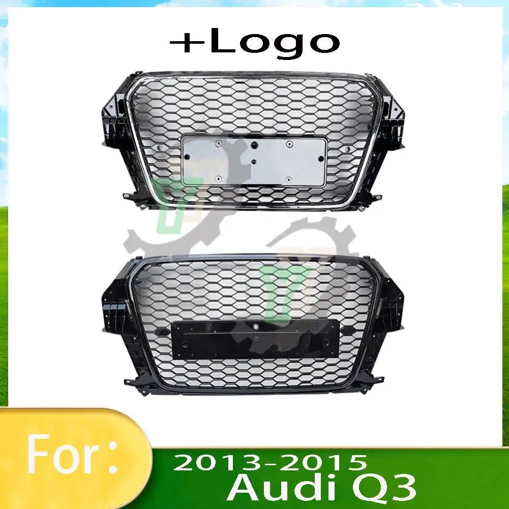 For Audi Q3/Q3L 2013 2014 2015 Car Front Bumper Grille Centre Panel Styling Upper Grill (Modify For RSQ3 style)