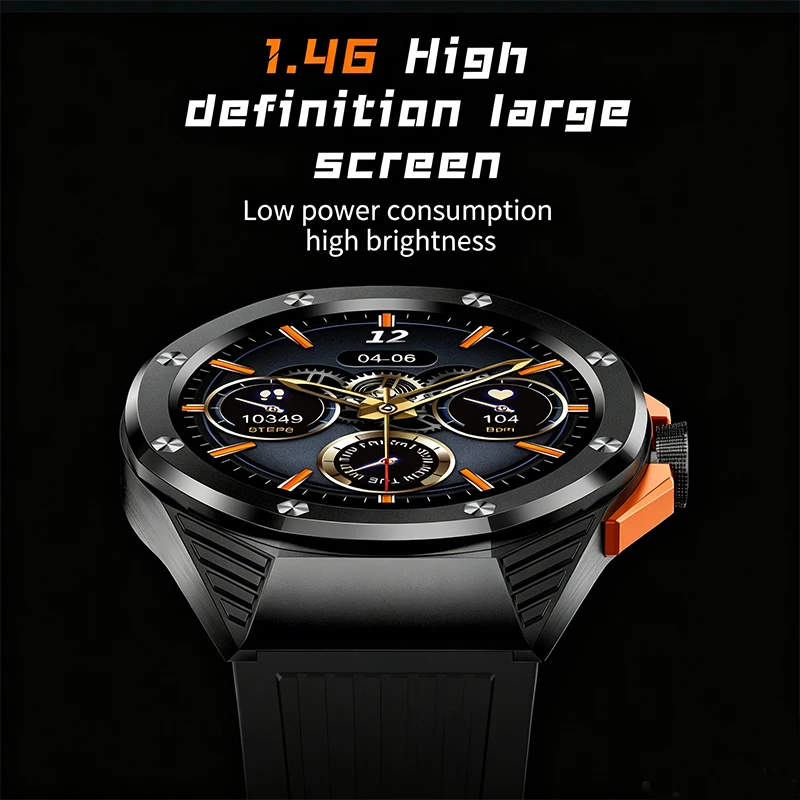 2026 Military‑Style Smart Watch for Men Bluetooth Call Watch Heart Rate Monitor IP67 Waterproof Sport Smartwatch for Android iOS