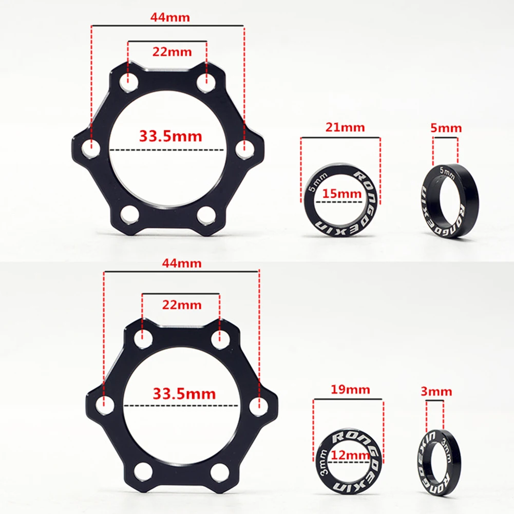 Ciclismo boost hub adaptador conversão kit, peças de bicicleta, hubs pretos, frente 15x100mm para 110mm, 12x142mm para 148mm