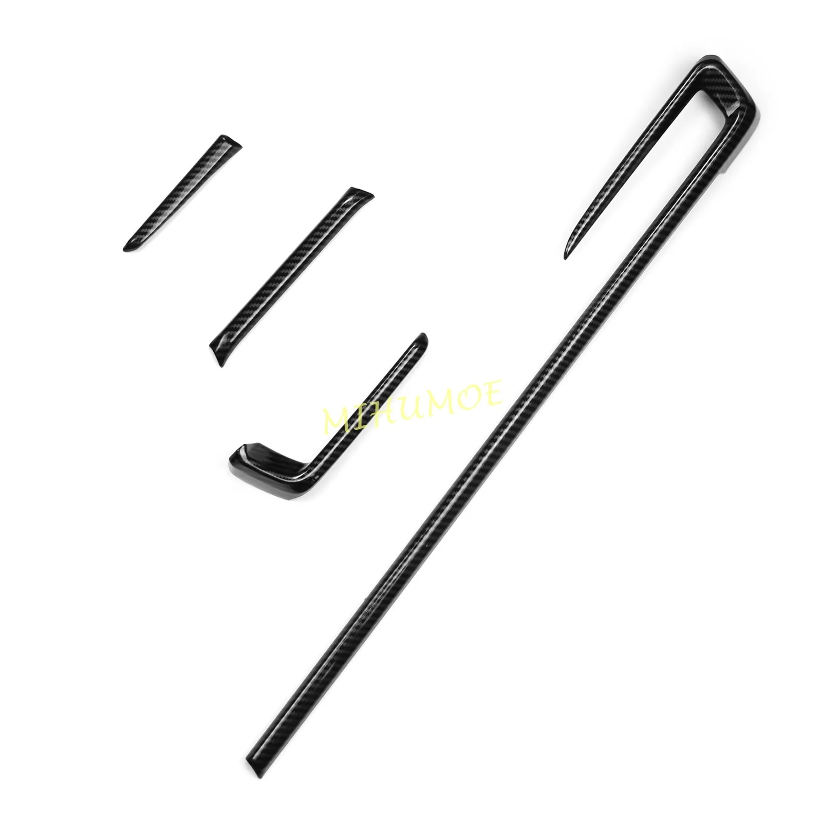Carbon Fiber Style Inner Dashboard Console Trim Strips For Mazda CX-30 CX30 2020 2021 2022 2023 2024 2025 2026 Car Accessories