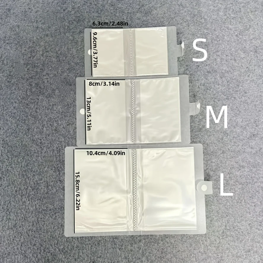 Album photo vide à 40 emplacements avec boutons-pression. Autocollants pour nail art, livres de stockage de cartes et de cartes postales, pratiques à transporter