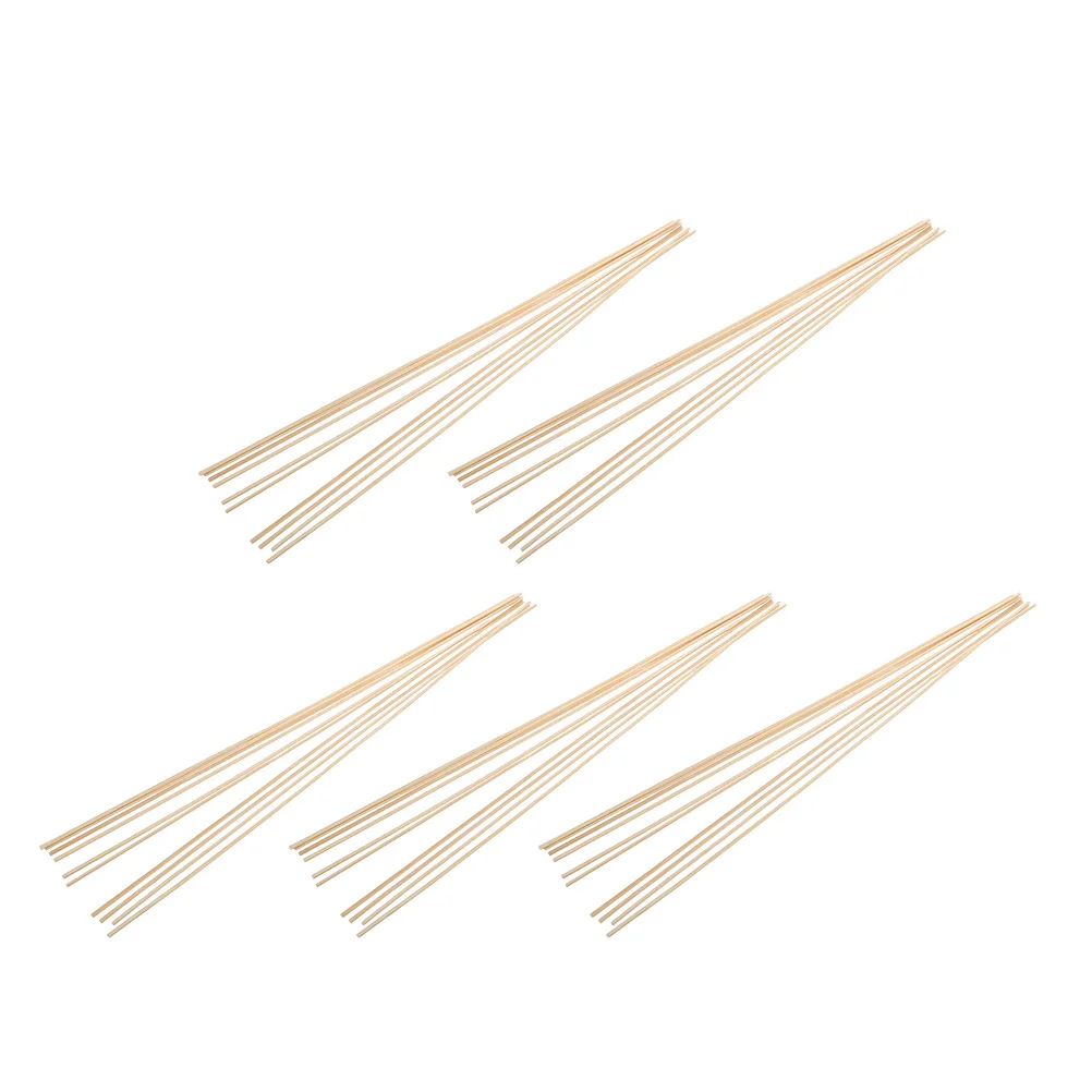 50 pièces matériel de fabrication de cerf-volant longues bâtons de bambou tiges de cheville plates et lisses pour bricolage cadres de cerf-volant enfants projets créatifs volant amusant
