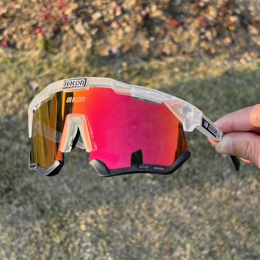 SCICON Photochrome Fahrradbrille Outdoor-Sportsonnenbrille Herren MTB-Fahrradbrille Damen Straßen-Mountainbike-Brille – Detail 14