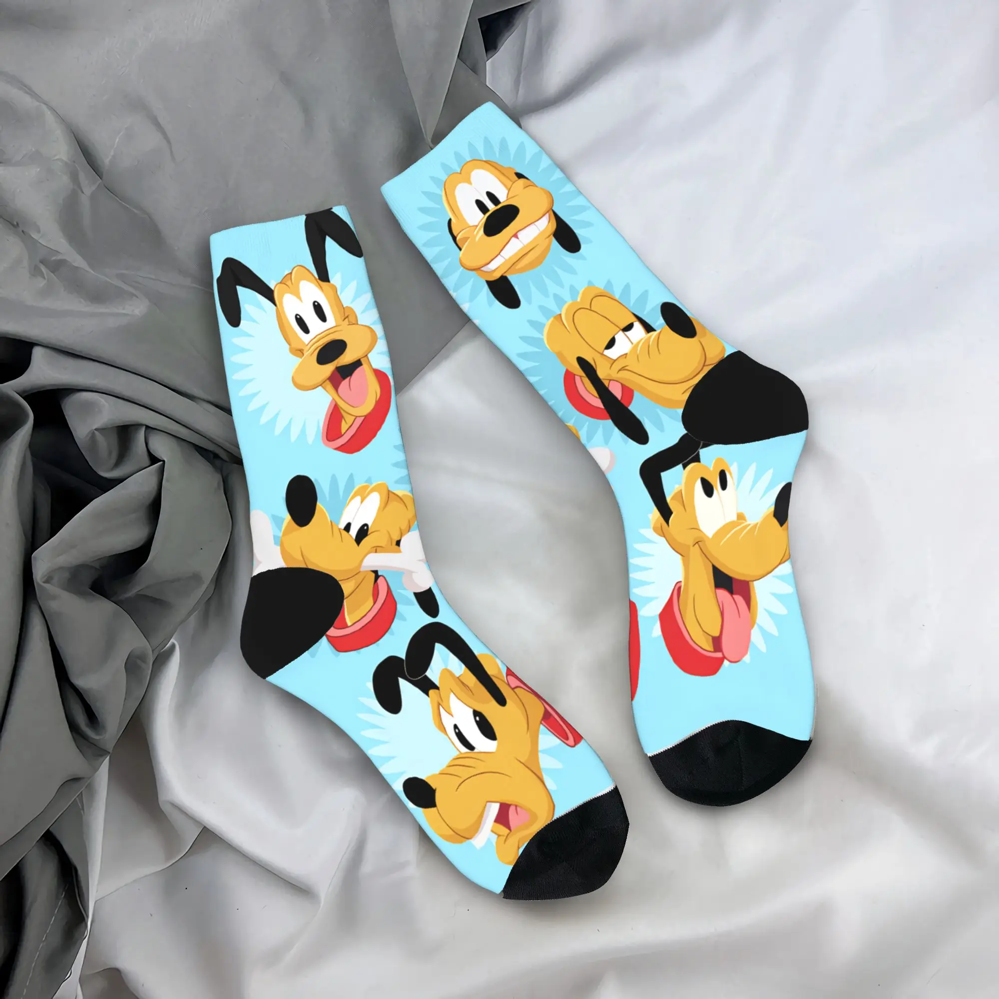 

Носки Goofy and Pluto, мужские носки унисекс, качественные современные носки, осенние спортивные нескользящие носки с графическим рисунком, подарок на день рождения