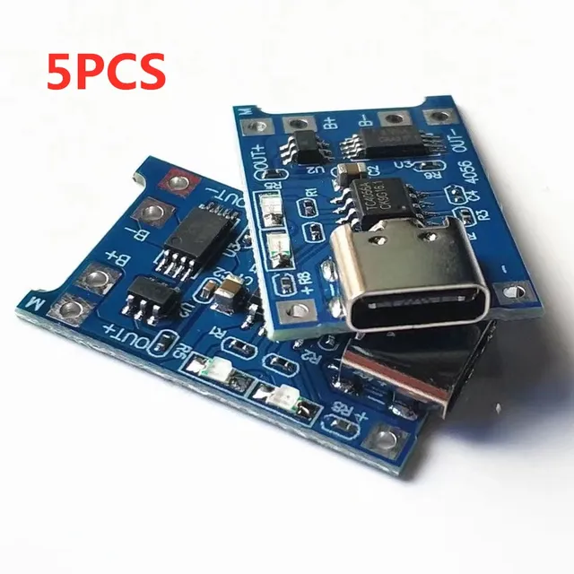 2/5 sztuk 5V 1A Micro/Type-c/Mini 18650 TP4056 moduł ładowarki baterii litowej płytka ładująca z ochroną podwójne funkcje Li-ion