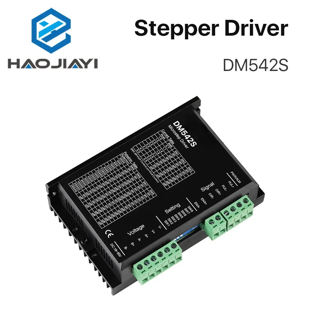 2-Phase Stepper Motor Driver DM542S Supply Voltage 18-50VDC Output 1.0-5.0A Current