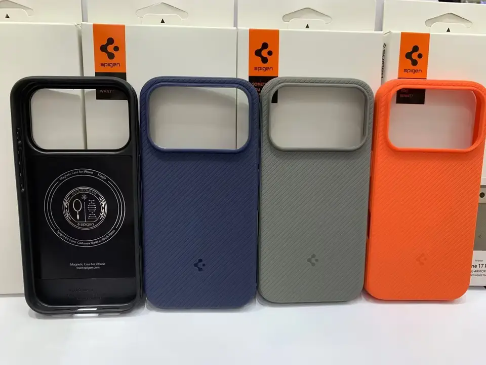 غطاء مغناطيسي Spigen لمكنسة iPhone 17Pro Max Magsafe غطاء حماية ناعم من TPU بنمط قطري - 2