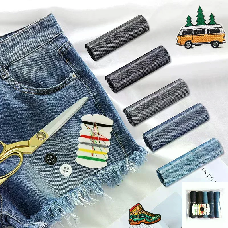 Iron On Denim Clothing Patches Rectangle Big Patch For Jeans Jackets Pants Stickers DIY Applique Badge Wholesale Clothes Repair