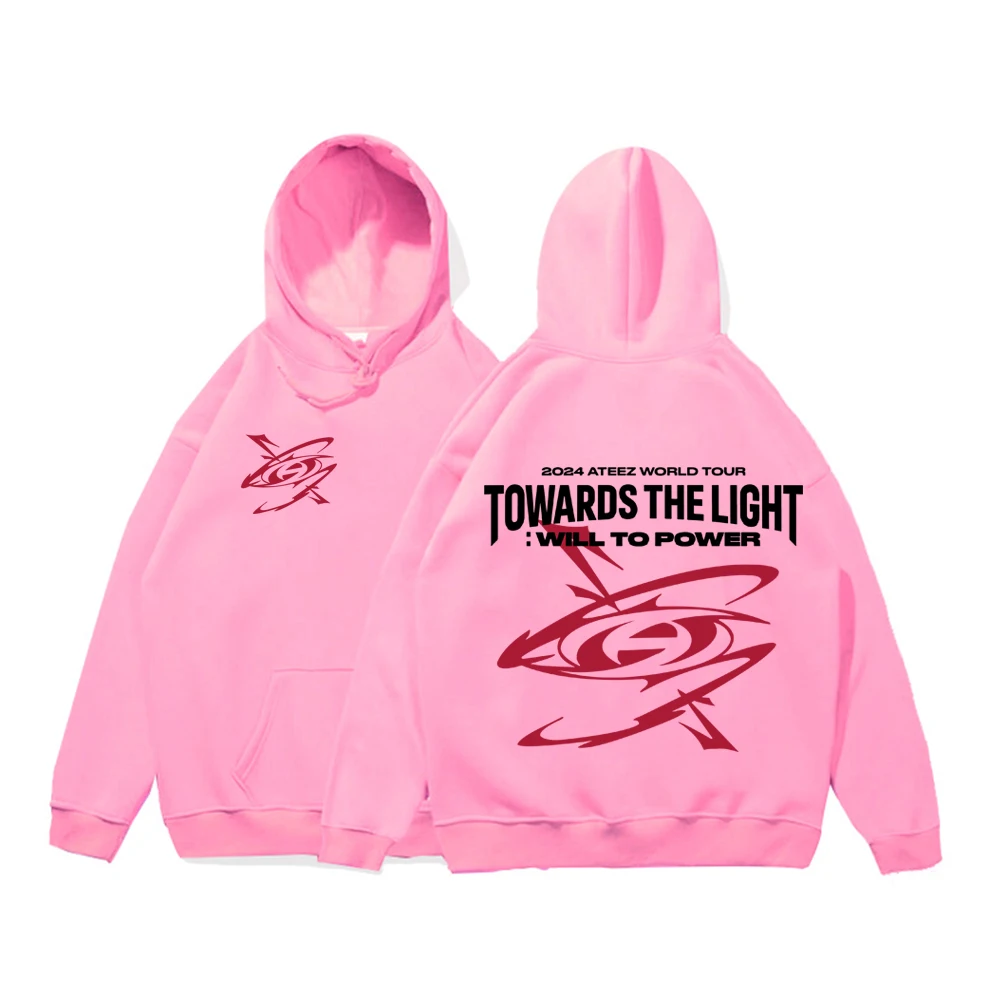 2024 Kpop Ateez World Tour Hoodies Ateez Towards The Light: Will To Power Hoodie 8 Makes 1 Team Sweatshirt