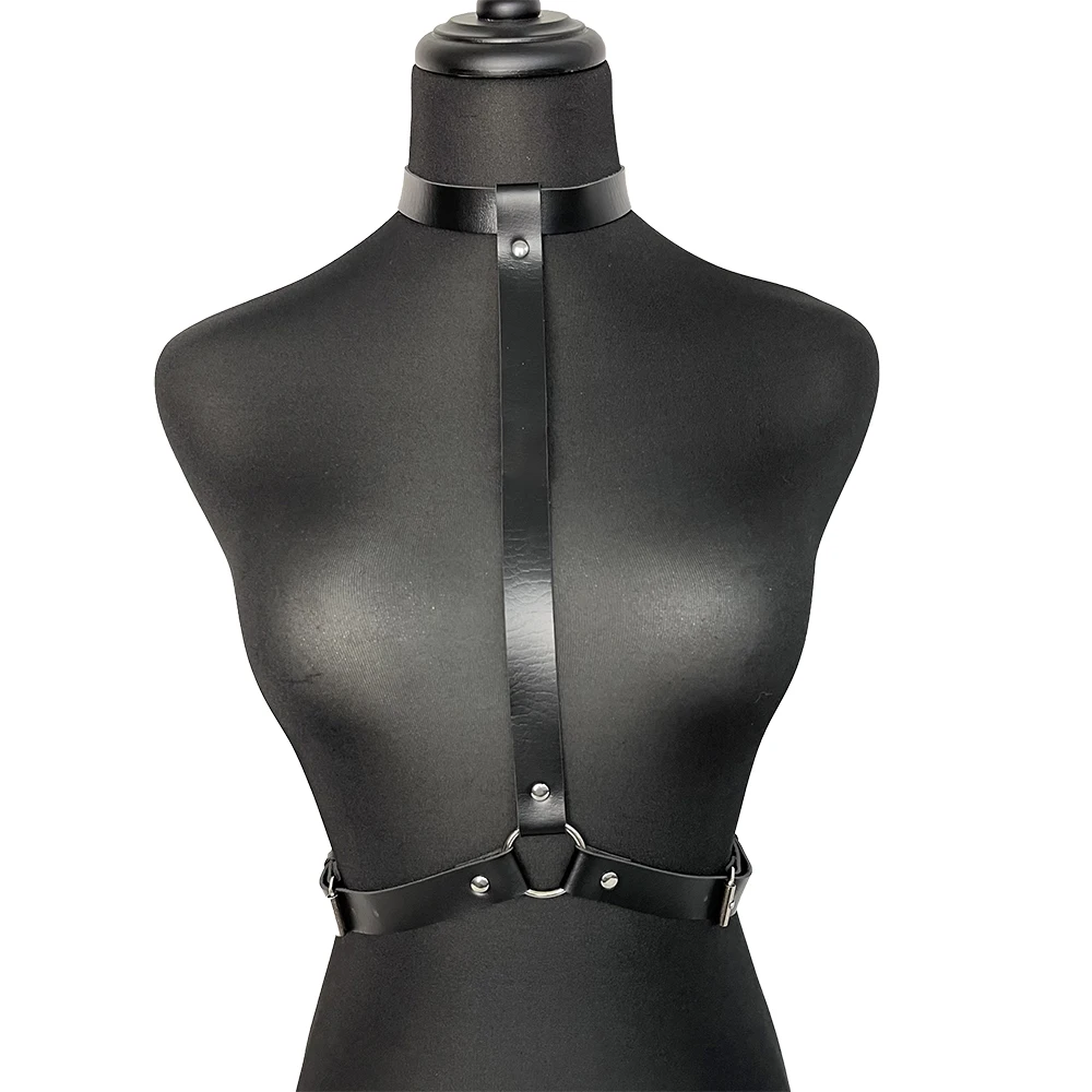 Women Sexy Harness Belt Leather Body Harness BDSM Bondage Lingerie Sexual Outfit Garter Belt Fetish Erotic Gothic Sex Costume image 5