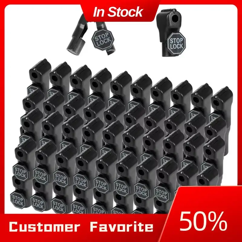 AT03 Top 100 Uds 6Mm dispositivo de bloqueo antirrobo tienda minorista supermercado Peg gancho parada bloqueo Pegboard pantalla de seguridad gancho bloqueo