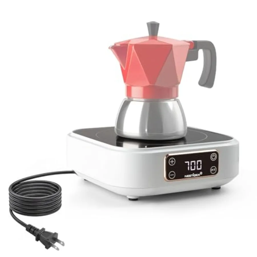 

Mini Induction Cooktop 700W 120V Portable Single Induction Burner Compact Electric Hot Plate for Small Kitchens Travel RV Campi